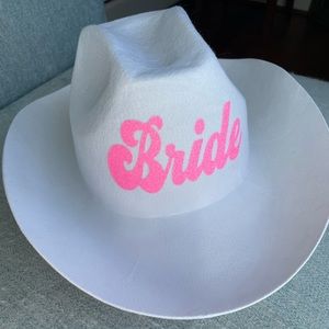 “Bride” cowgirl hat
